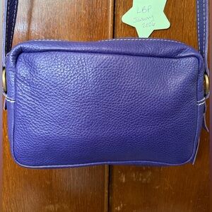 VIOLET🦄 - Large Camera Bag - Portland Leather- EUC